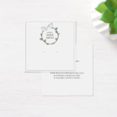 Elegant White Flower Earring Jewels Display Card Vierkante Visitekaartjes (Bureau)