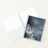 Elegant White Flower Inspirerend Quote Writing Notitieboek (Binnen)