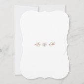 Elegant White Flowers Gold First Heilige Communie Kaart (Achterkant)