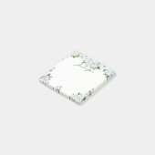 Elegant White Flowers Post-it® Notes (Schuin)
