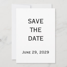 Elegant White Gay Wedding Save The Date Card Kaart