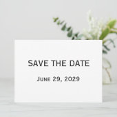 Elegant White Gay Wedding Save The Date Cards Kaart (Staand voorkant)