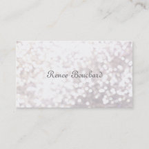 Elegant White Glitter Bokeh Event Planner