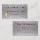 Elegant White Glitter Credit Kaart Visitekaartje (Voorkant / Achterkant)