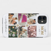 Elegant White Gold Best Ma Ever 6 Foto Collage Case-Mate iPhone Case (Achterkant (horizontaal))