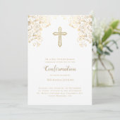 Elegant White Gold Bible Verse-bevestiging Kaart (Staand voorkant)