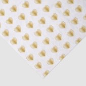 Elegant White Gold en Diamond Hearts Tissuepapier (Detail)