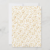 Elegant White Gold Glitter Leopard Animal Print (Achterkant)