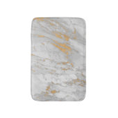 Elegant White Gold Grey Marble Badmat (Voorkant Verticaal)