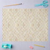 Elegant White Gold Grunge Diagonal Stripes Luxe Tissuepapier (Craft)