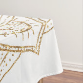 Elegant White & Gold Mandala Handtekening Ontwerp Tafelkleed (Voorbeeld)