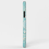 Elegant White Gold Mandala Sky Blue Design Case-Mate iPhone Case (Achterkant/rechts)