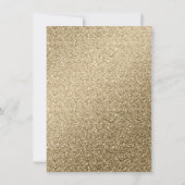 Elegant White & Gold Marble & Glitter Wedding Invi Kaart (Achterkant)