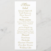 Elegant White & Gold Menu card (Voorkant)