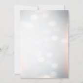 Elegant White & Gold New Years Eve Party Kaart (Achterkant)