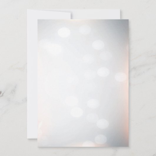 Elegant White & Gold New Years Eve Party Kaart (Achterkant)