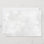Elegant White & Gold New Years Eve Party Kaart (Achterkant)