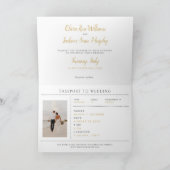 Elegant White & Gold Passport Destination Wedding (Binnen)