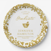 Elegant White Gold Pharmacy School Afstuderen Papieren Bordje (Voorkant)