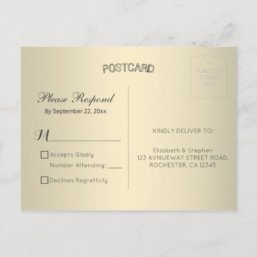 Elegant White Gold Ribbon Red Diamond Weddenschap Uitnodiging Briefkaart (Achterkant)