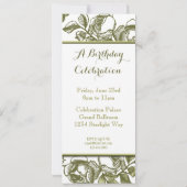 Elegant White Gold Rozen - Aangepaste uitnodiginge Kaart (Achterkant)