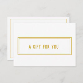 Elegant White Gold Salon Beauty Gift Certificate