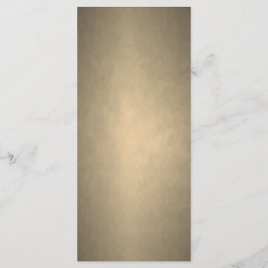 Elegant White Gold Simple Wedding Menu (Achterkant)