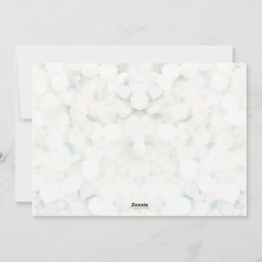 Elegant White + Gold Valentijnsdag Triple Foto Feestdagenkaart (Achterkant)