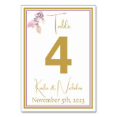 Elegant White & Gold Wedding Kaart (Voorkant)