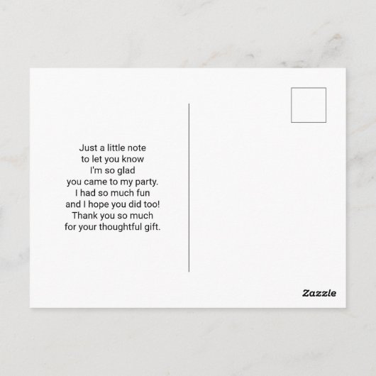 Elegant White Gown on Grey - Stijlvol Briefkaart (Achterkant)