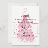 Elegant White Gown, word je m'n briefkaart (Achterkant)