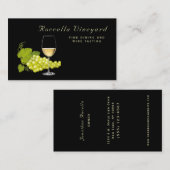 Elegant White Grape Winery Visitekaartje (Voorkant / Achterkant)