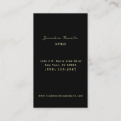 Elegant White Grape Winery Visitekaartje (Achterkant)