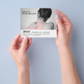 Elegant White Gray Photo Massage Therapist Flyer (Hand)