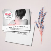 Elegant White Gray Photo Massage Therapist Flyer