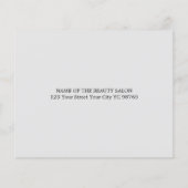 Elegant White Gray Photo Massage Therapist Flyer (Achterkant)