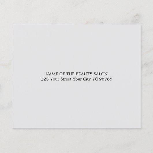 Elegant White Gray Photo Massage Therapist Flyer (Achterkant)