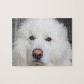 Elegant White Great Pyreneeën Dog Puzzle Legpuzzel (Horizontaal)