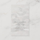 Elegant White & Green Lotus Yoga Instructor Script Visitekaartje (Achterkant)