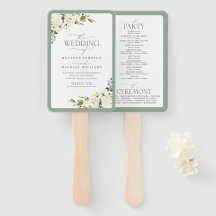 Elegant White Grey Green Floral Waterverf Programm