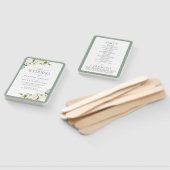 Elegant White Grey Green Floral Waterverf Programm Handwaaier (Niet-gemonteerd)