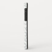 Elegant White Grey Leopard Cheetah Animal Print Case-Mate iPhone Case (Achterkant/links)