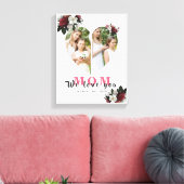 Elegant White Heart Shaped Gift for Moederdag Canvas Afdruk (Insitu (Woonkamer))