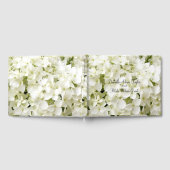 Elegant White Hydrangea Floral Wedding Guest Book Gastenboek (Volledig)