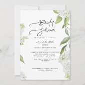 Elegant White Hydrangea Vrijgezellenfeest Kaart (Voorkant)