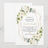 Elegant White Hydrangea Vrijgezellenfeest Kaart (Voorkant / Achterkant)