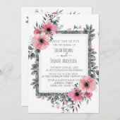 ELEGANT WHITE INVITE KAART (Voorkant / Achterkant)