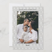 Elegant White Kerstannament Holiday Party Feestdagenkaart (Achterkant)