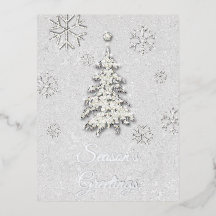 Elegant White Kerstmis Rhinestone Tree Snowflakes