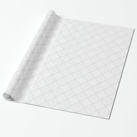 Elegant White Lace Cadeaupapier (Uitgerold)